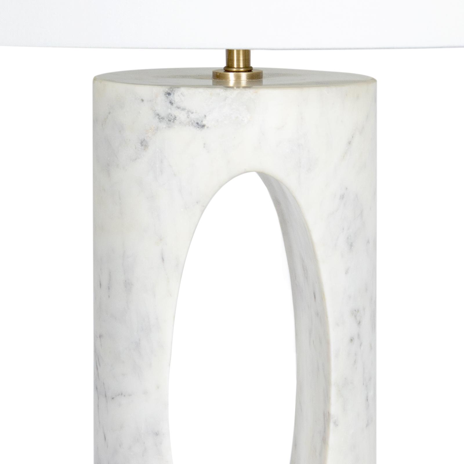 Portia Marble Table Lamp (White) | Regina Andrew Detroit